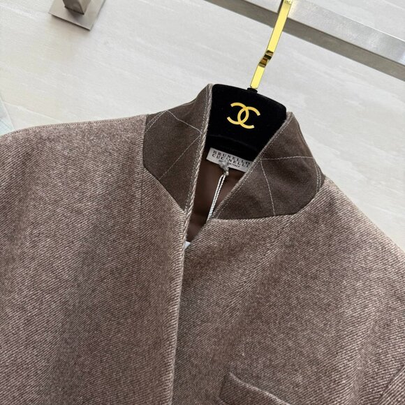 Brunello Cucinelli autumn and winter new wool blend coat - Picture 11 of 16